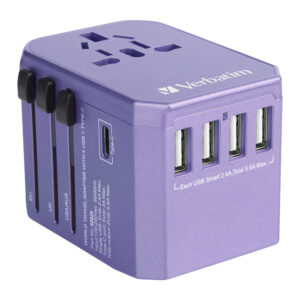 Verbatim Universal Power Charger 65829 - PURPLE